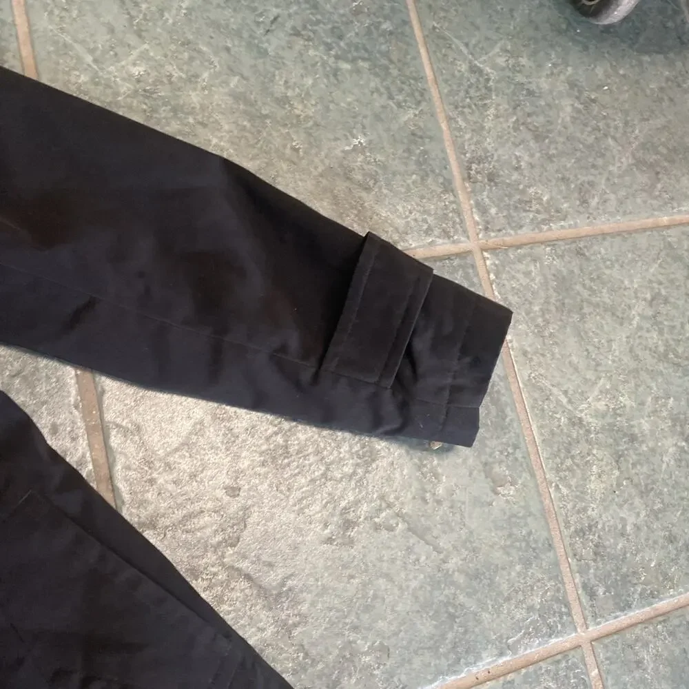 C22 Fleet Street Women’s Sz 8 Belted Black Trench Coat